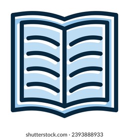Book Vector Thick Line Filled Dark Colors Icons For Personal And Commercial Use.

