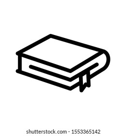 book vector thin line icon