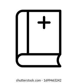 book vector thin line icon 