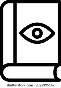 book vector thin line icon