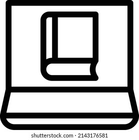 book vector thin line icon