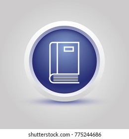book vector thin line icon