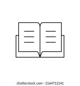 Buchvektorgrafik für die Symbolpräsentation von Webseiten