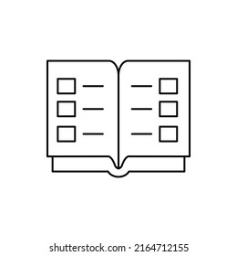 book vector for website symbol icon presentation