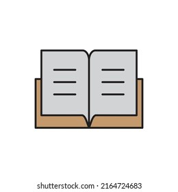 vector de libro para presentación de iconos de símbolos de sitio web