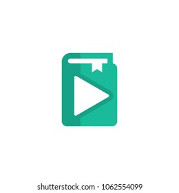 Book Video Logo Icon Design