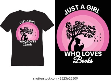 Book vintage t shirt design