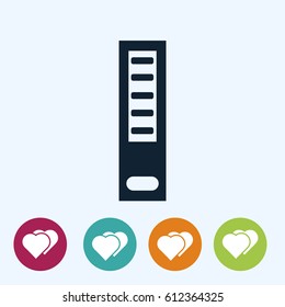 book web icon, vector best flat icon, EPS