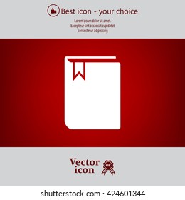 book web icon. vector design