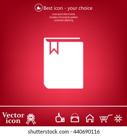 book web icon. vector design
