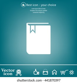 book web icon. vector design