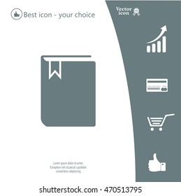 book web icon. vector design