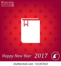 book web icon. vector design