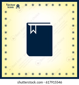 book web icon. vector design