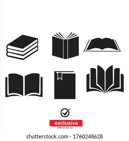 book web.Flat design style vector illustration for graphic and web design.