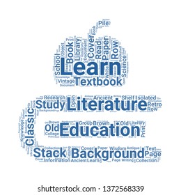 book word cloud. tag cloud about book