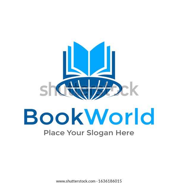 Book World Vector Logo Template This Stock Vector (Royalty Free ...