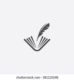book write icon, isolated, white background
