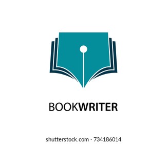 Book Writer Logo Template Design