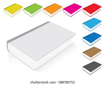 book for your design. Easy to change colors EPS10 Mock up