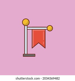 icono de color plano del vector marcador