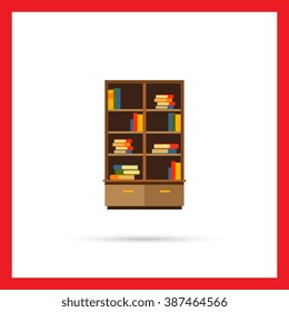 Bookcase  flat icon