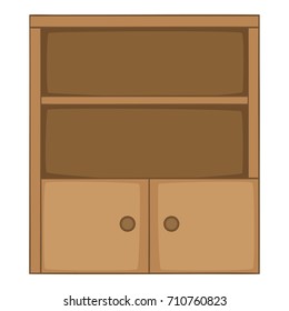 Bookcase Icon Cartoon Illustration Bookcase Vector Stock Vector ...