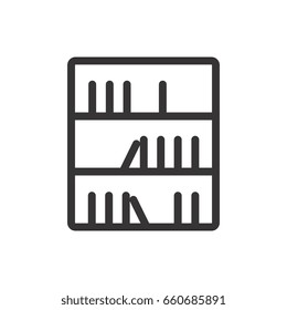 Bookcase Icon Design