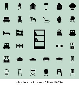 bookcase icon. Furniture icons universal set for web and mobile