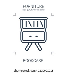 bookcase icon. high quality line bookcase icon on white background. from furniture collection flat trendy vector bookcase symbol. use for web and mobile