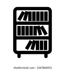 bookcase icon isolated sign symbol vector illustration - high quality black style vector icons
