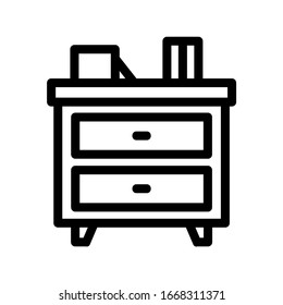 bookcase icon isolated sign symbol vector illustration. Shelves with books vector illustration