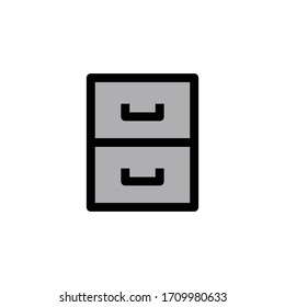 bookcase icon vector illustration flat 
