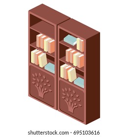 Bookcase Isometric Drawing