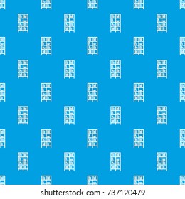 Bookcase in simple style isolated on white background vector illustration
