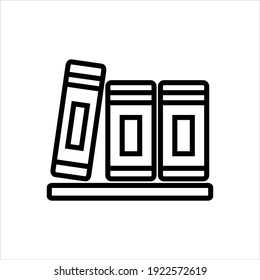 Diseño de símbolo de icono del vector de biblioteca