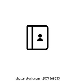 Book-Contact icon simple vector perfect illustration