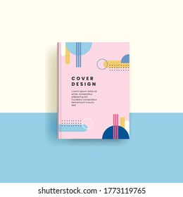 Bookcover design with abstract background