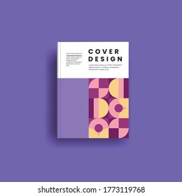 Bookcover design with abstract background