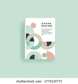 Bookcover design with abstract background