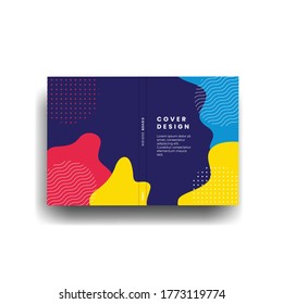 Bookcover design with abstract background