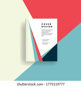 Bookcover design with abstract background