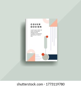 Bookcover design with abstract background