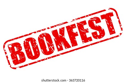 Bookfest red stamp text on white