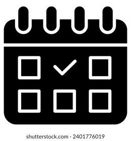 Dibujo vectorial de línea de icono de calendario