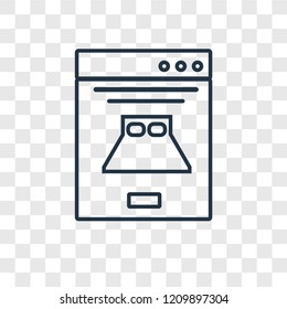 Booking concept vector linear icon isolated on transparent background, Booking concept transparency concept in outline style