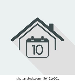 Booking day - Vector web icon