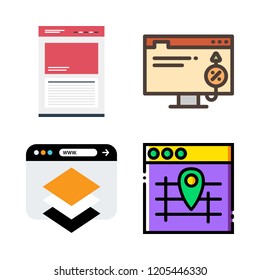 booking icon set. vector set about browser icons set.