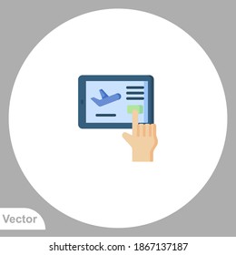 Booking icon sign vector,Symbol, logo illustration for web and mobile