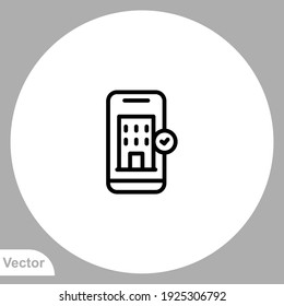 Booking icon sign vector,Symbol, logo illustration for web and mobile